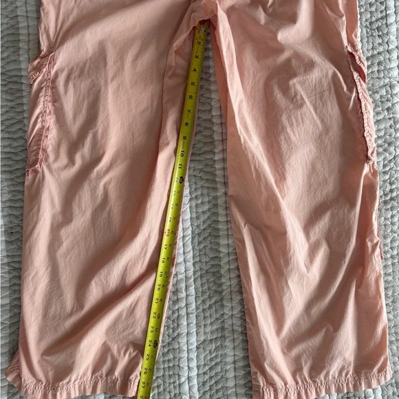 Aerie Peachy-Pink Cargo Pants, Size Large - Picture 6 of 9